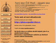 Tablet Screenshot of plzen-zapad.evangnet.cz
