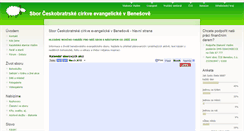 Desktop Screenshot of benesov.evangnet.cz