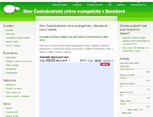 Tablet Screenshot of benesov.evangnet.cz