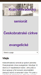 Mobile Screenshot of kralovehradecky-seniorat.evangnet.cz