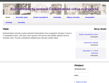 Tablet Screenshot of kralovehradecky-seniorat.evangnet.cz