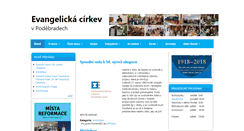 Desktop Screenshot of podebrady.evangnet.cz