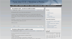 Desktop Screenshot of merklin.evangnet.cz