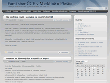 Tablet Screenshot of merklin.evangnet.cz