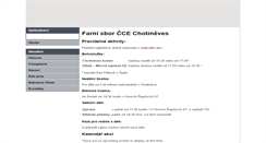 Desktop Screenshot of chotineves.evangnet.cz
