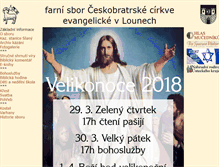 Tablet Screenshot of louny.evangnet.cz
