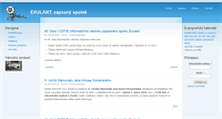 Desktop Screenshot of exulant.evangnet.cz