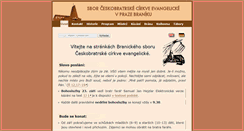 Desktop Screenshot of branik.evangnet.cz