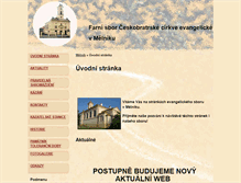 Tablet Screenshot of melnik.evangnet.cz