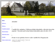 Tablet Screenshot of libis.evangnet.cz