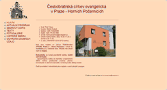 Desktop Screenshot of horni-pocernice.evangnet.cz